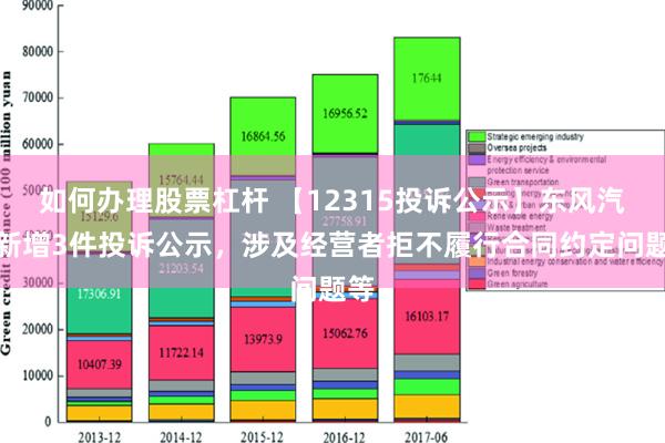 如何办理股票杠杆 【12315投诉公示】东风汽车新增3件投诉公示，涉及经营者拒不履行合同约定问题等