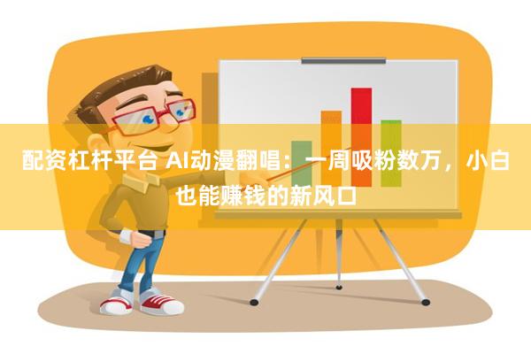 配资杠杆平台 AI动漫翻唱：一周吸粉数万，小白也能赚钱的新风口